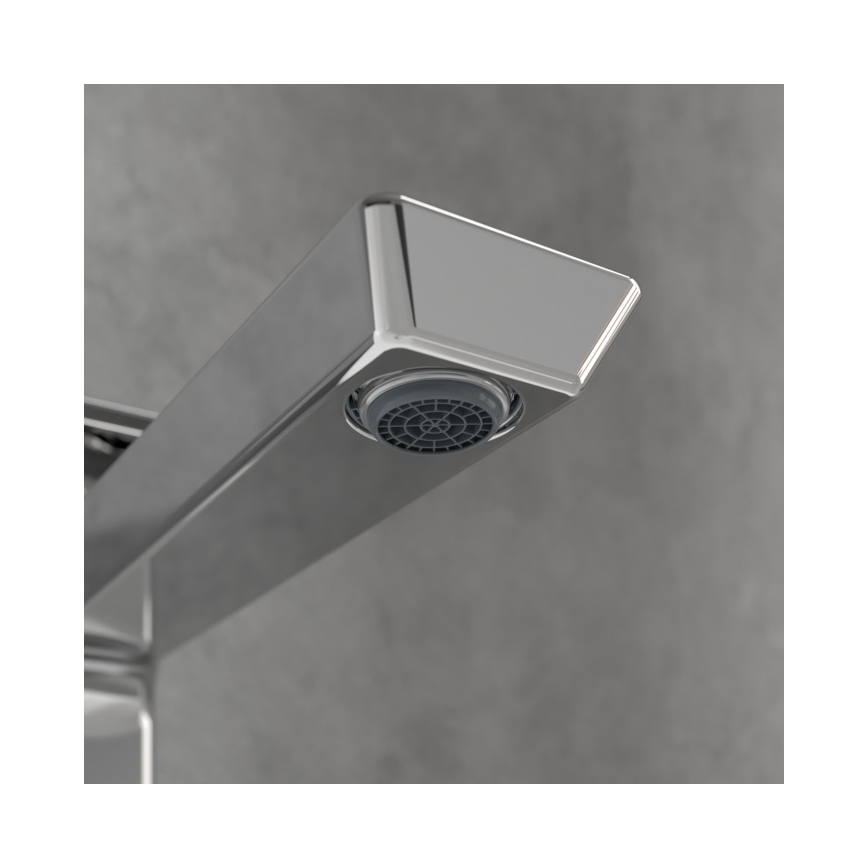 Villeroy & Boch TVW11200400061 - Mitigeur pour lavabo SUBWAY 3.0 29,5 cm, chrome brillant