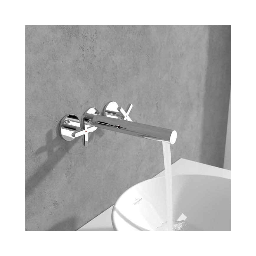 Villeroy & Boch TVZ10601200061 - Mitigeur de lavabo LOOP&FRIENDS, finition chrome brillant