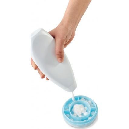 Vitility - Applicateur de gel douche et de lait corporel, blanc/bleu