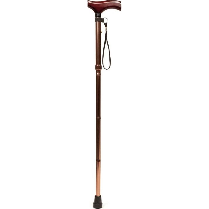 Vitility - Canne pliante 92 cm marron