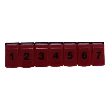 Vitility - Pilulier hebdomadaire rouge