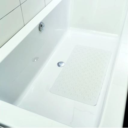 Vitility - Tapis de douche antidérapant 40x70 cm blanc