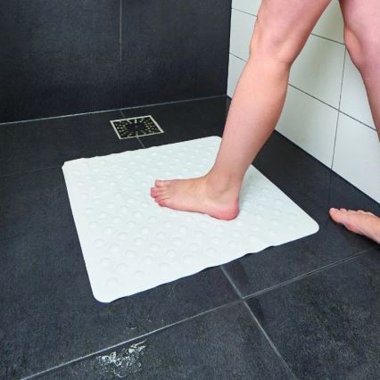 Vitility - Tapis de douche antidérapant 54 x 54 cm, blanc