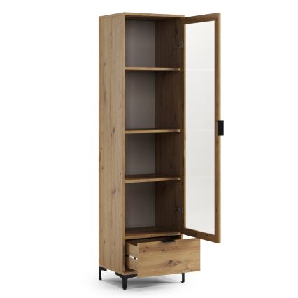 Vitrine LORA chêne artisan