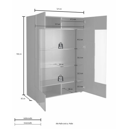 Vitrine SERIAN anthracite