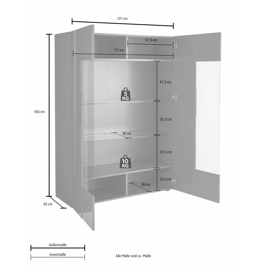 Vitrine SERIAN anthracite