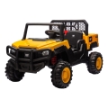 Voiture électrique CAT 60W/7500 mAh jaune/noir + télécommande