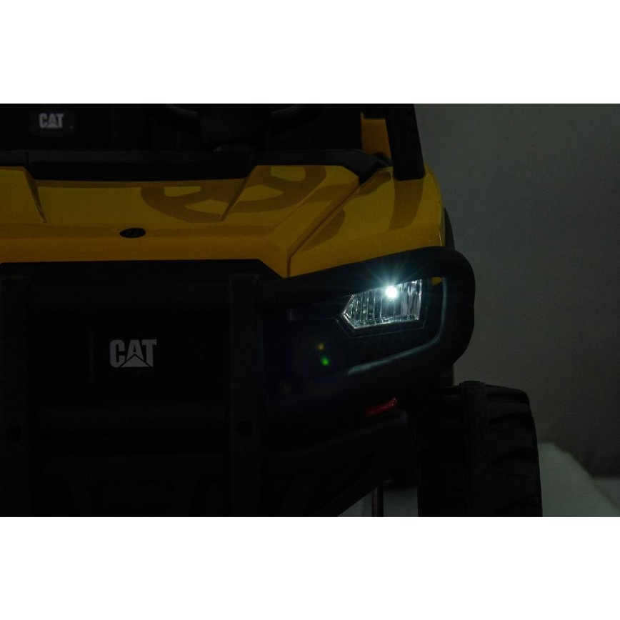 Voiture électrique CAT 60W/7500 mAh jaune/noir + Télécommande