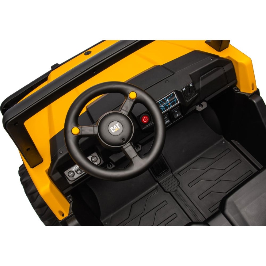 Voiture électrique CAT 60W/7500 mAh jaune/noir + Télécommande