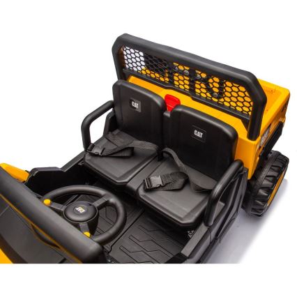 Voiture électrique CAT 60W/7500 mAh jaune/noir + Télécommande