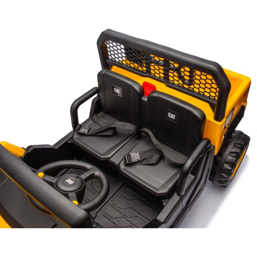 Voiture électrique CAT 60W/7500 mAh jaune/noir + Télécommande