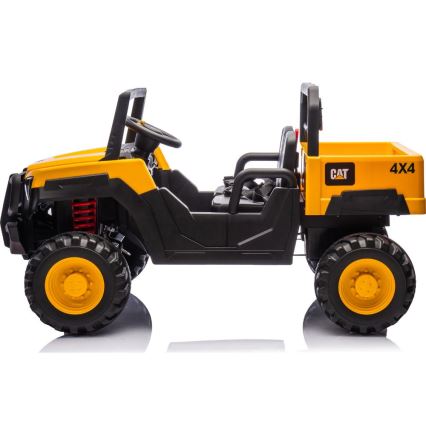 Voiture électrique CAT 60W/7500 mAh jaune/noir + Télécommande