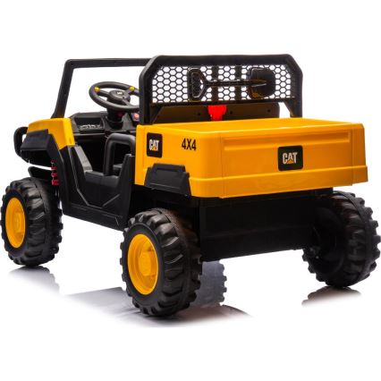 Voiture électrique CAT 60W/7500 mAh jaune/noir + Télécommande