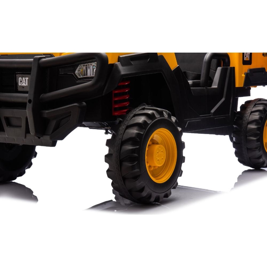 Voiture électrique CAT 60W/7500 mAh jaune/noir + Télécommande