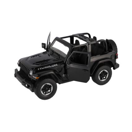 Voiture radiocommandée Jeep Wrangler Rubicon RASTAR — alimentation 5xAA + 2xAA, noire
