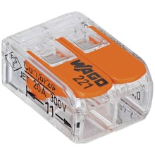 WAGO 221-412 - Borne de raccordement COMPACT 2x4 450V orange