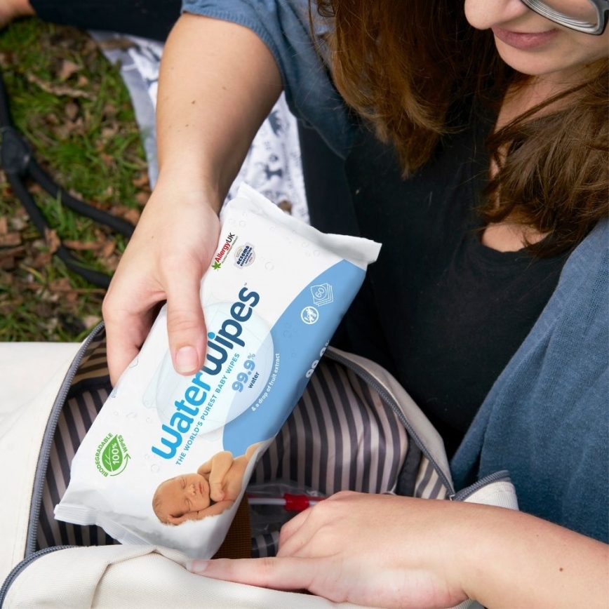 WaterWipes - LOT 12x Lingettes sans plastique 60 pce (720 pcs)