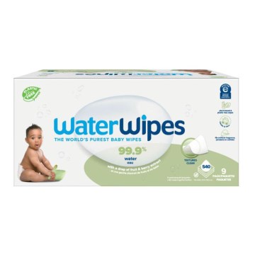 WaterWipes - LOT 9x Lingettes sans plastique Soapberry 60 pce (540 pcs)