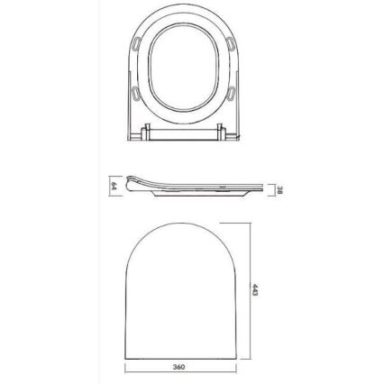 WC suspendu CITY OVAL + abattant SoftClose CITY OVAL + plaque de commande SIGMA + module encastré + plaque isolante