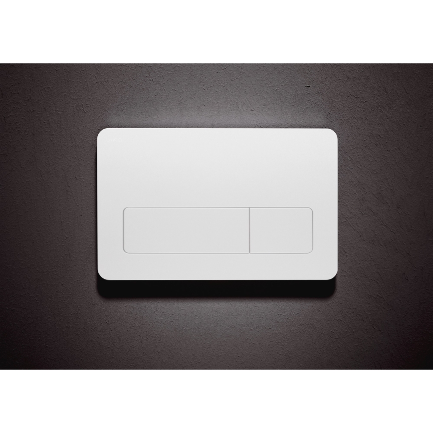 WC suspendu LYRA + abattant SoftClose LYRA + plaque de commande DUAL + module encastré + plaque isolante