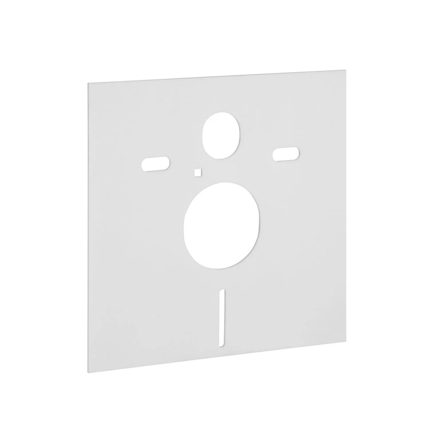 WC suspendu LYRA + abattant SoftClose LYRA + plaque de commande DUAL + module encastré + plaque isolante