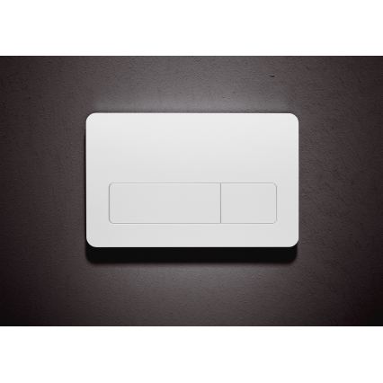 WC suspendu MIO sans bride + abattant à fermeture douce MIO + bouton de chasse DUAL + module encastré + plaque isolante