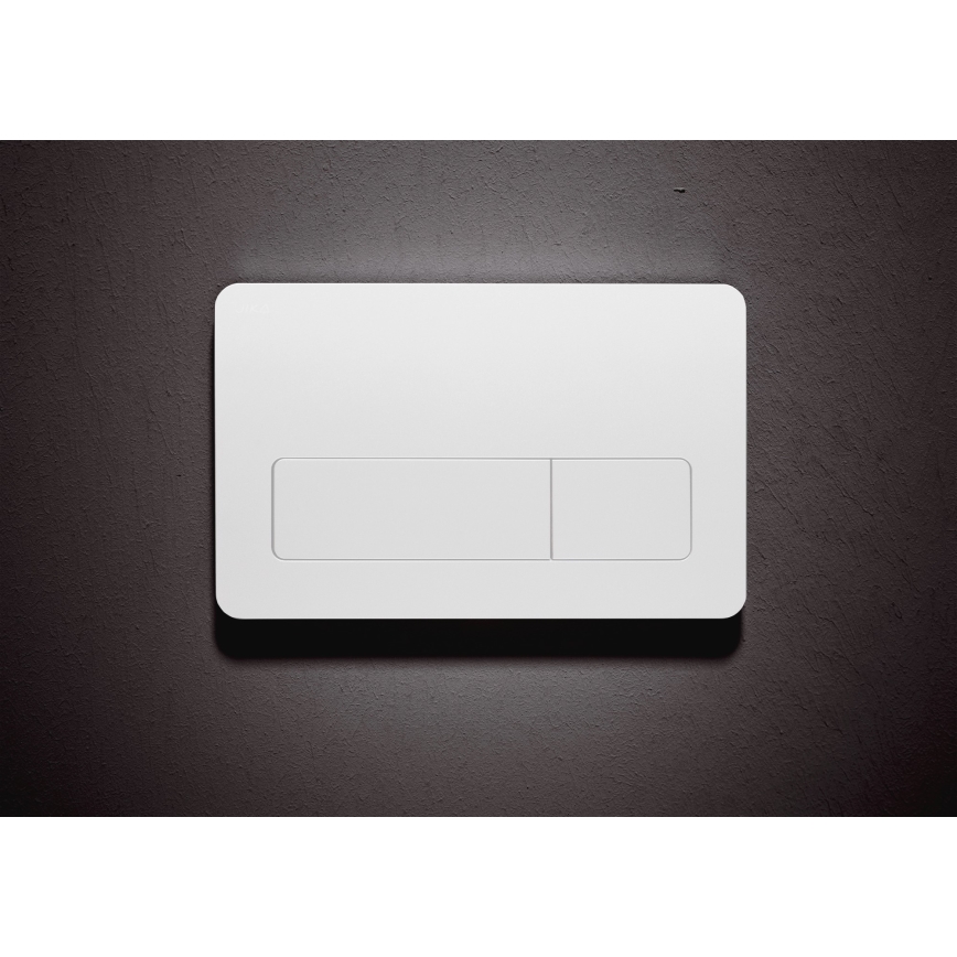 WC suspendu MIO sans bride + abattant à fermeture douce MIO + bouton de chasse DUAL + module encastré + plaque isolante