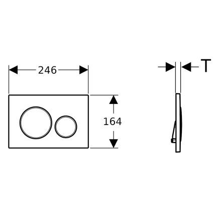 WC suspendu OTTAWA + abattant SoftClose OTTAWA + plaque de commande SIGMA + module encastré + patin isolant