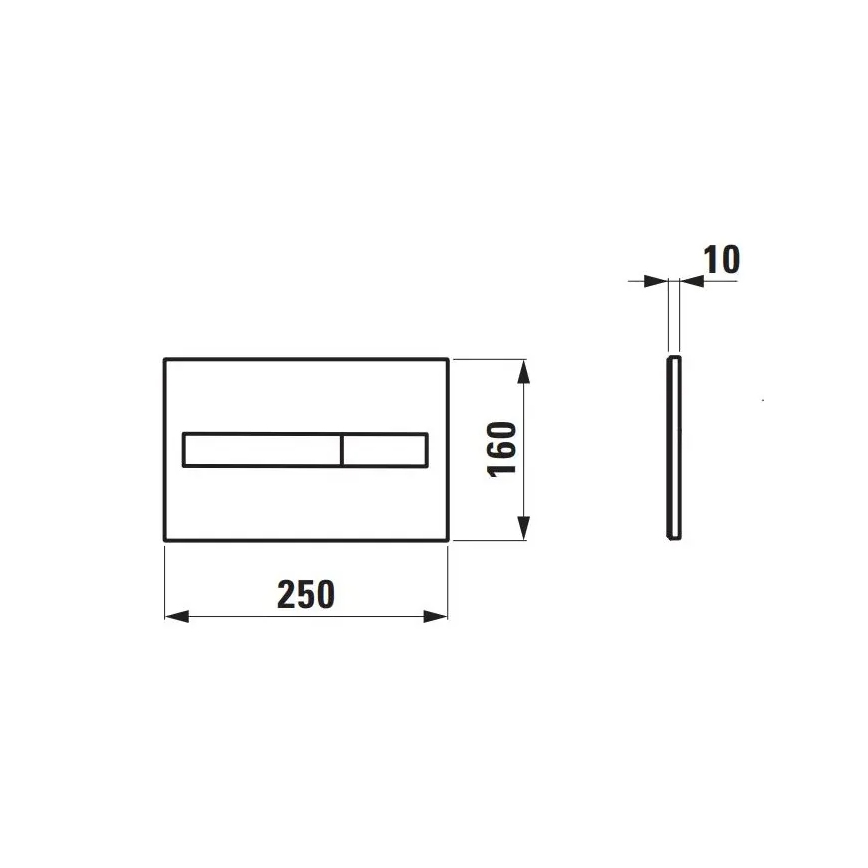 WC suspendu PRO + abattant WC SoftClose PRO + bouton de chasse d'eau à double commande DUAL LIS + module d'encastrement + patin isolant
