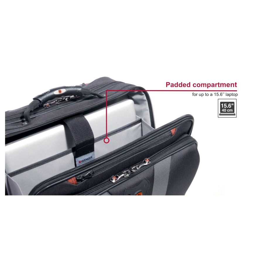 Wenger - Bagages à roulettes 29 l + pochette pour ordinateur portable 15,6" Granada noir