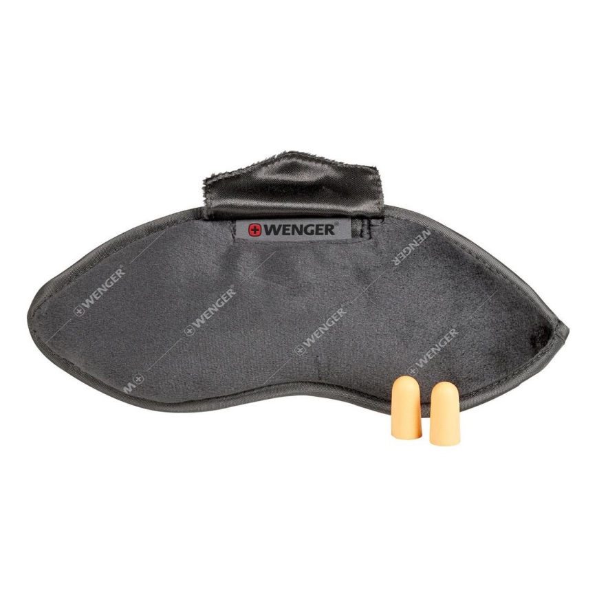 Wenger - Masque pour les yeux gris + bouchons d'oreille
