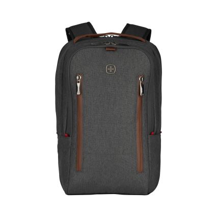 Wenger - Sac à dos pour ordinateur portable 15 l 16" avec pochette pour tablette 12" + crossbody bag Ville Upgrade 2en1 gris