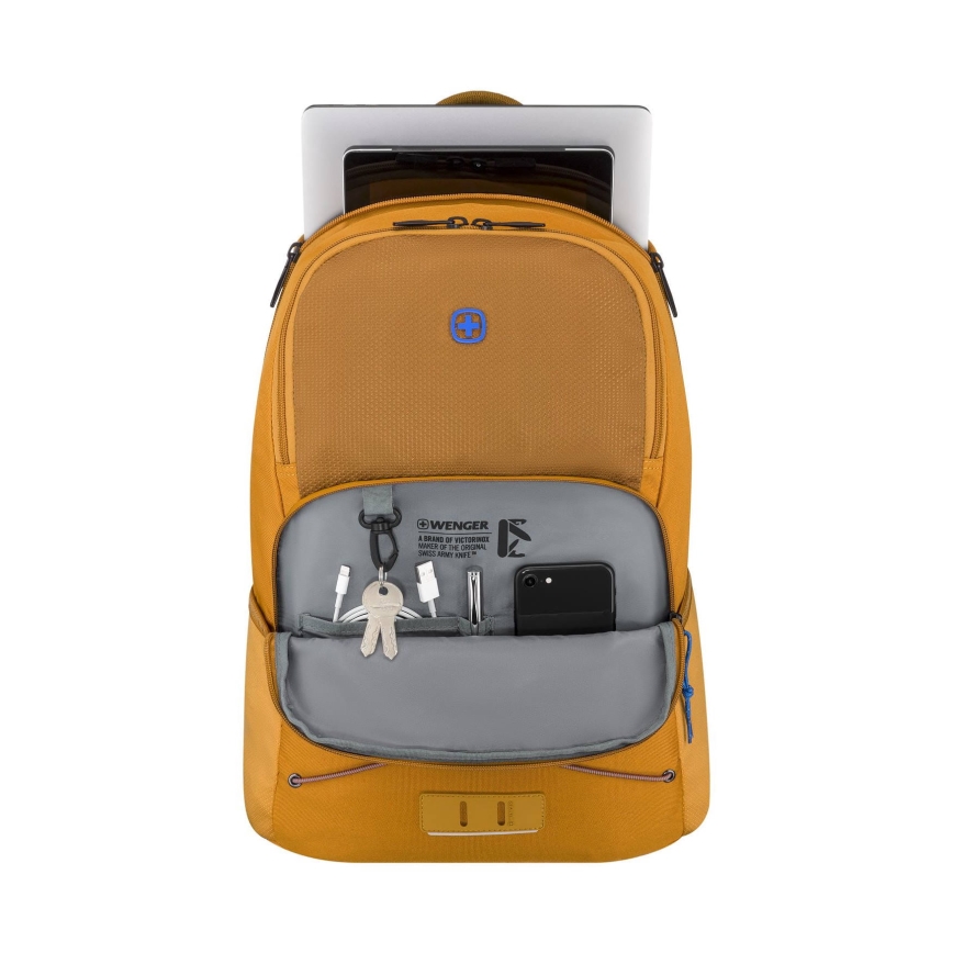 Wenger - Sac à dos pour ordinateur portable 22 l 15,6" avec pochette pour tablette 10" Trayl jaune
