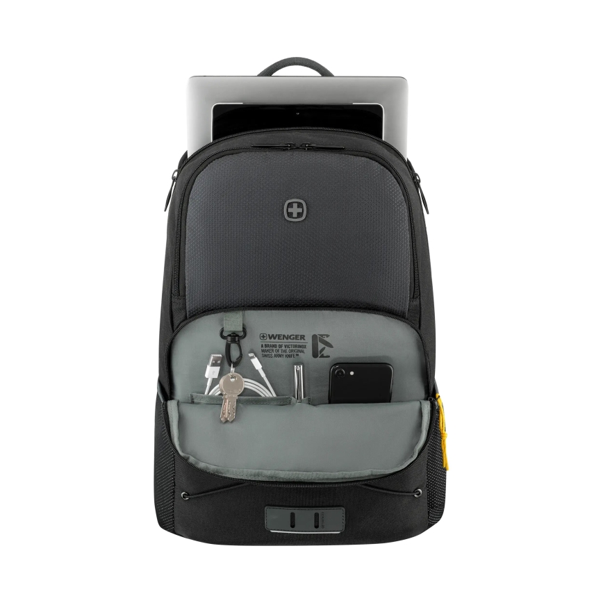 Wenger - Sac à dos pour ordinateur portable 22 l 15,6" avec pochette pour tablette 10" Trayl noir