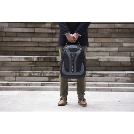 Wenger - Sac à dos pour ordinateur portable 25 l 17" avec pochette pour tablette 12" Pegasus noir/gris