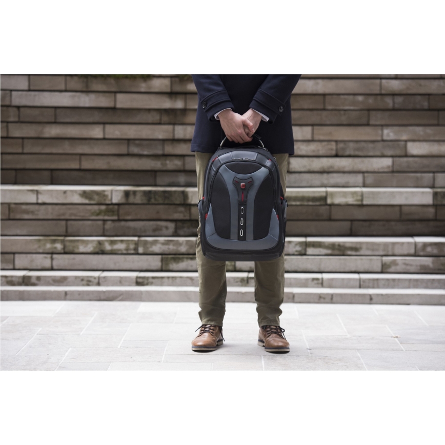 Wenger - Sac à dos pour ordinateur portable 25 l 17" avec pochette pour tablette 12" Pegasus noir/gris