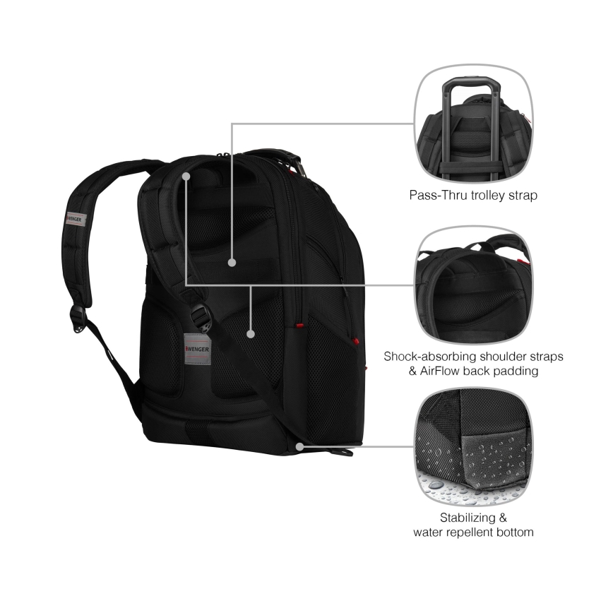 Wenger - Sac à dos pour ordinateur portable 26 l 17" avec pochette pour tablette 10" Ibex Ballistic Deluxe