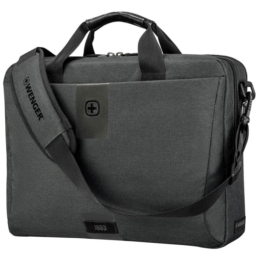 Wenger - Sac pour ordinateur portable 15 l 16" avec pochette pour tablette 10" MX ECO Brief gris