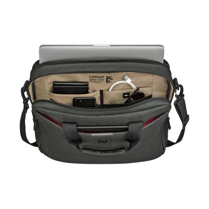 Wenger - Sac pour ordinateur portable 15 l 16" avec pochette pour tablette 10" MX ECO Brief gris