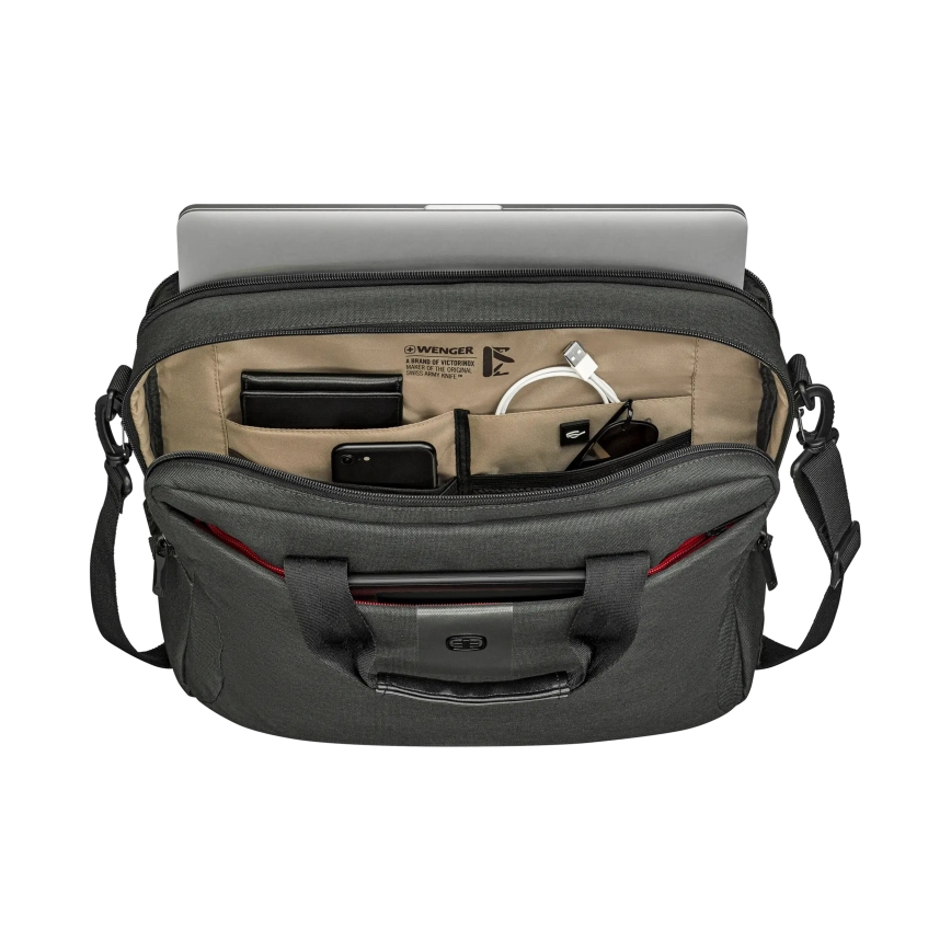 Wenger - Sac pour ordinateur portable 15 l 16" avec pochette pour tablette 10" MX ECO Brief gris