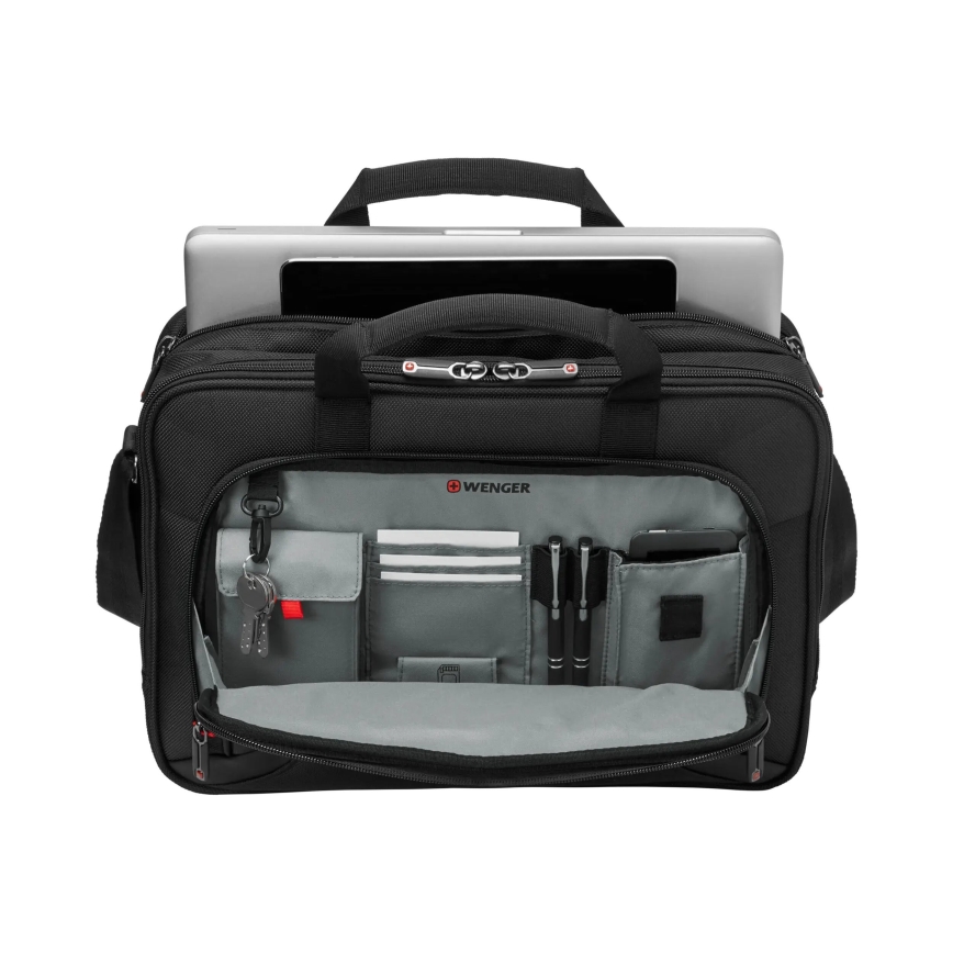 Wenger - Sac pour ordinateur portable 15 l 16" avec pochette pour tablette 10" Prospectus noir