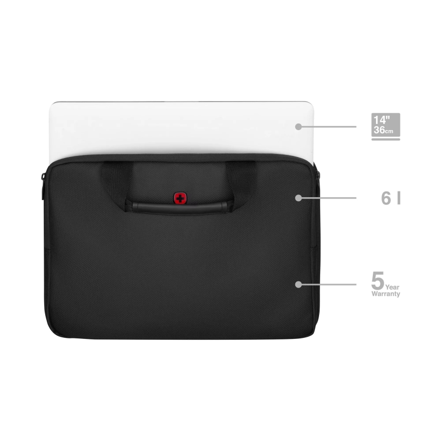 Wenger - Sac pour ordinateur portable 6 l 14" Guyde noir