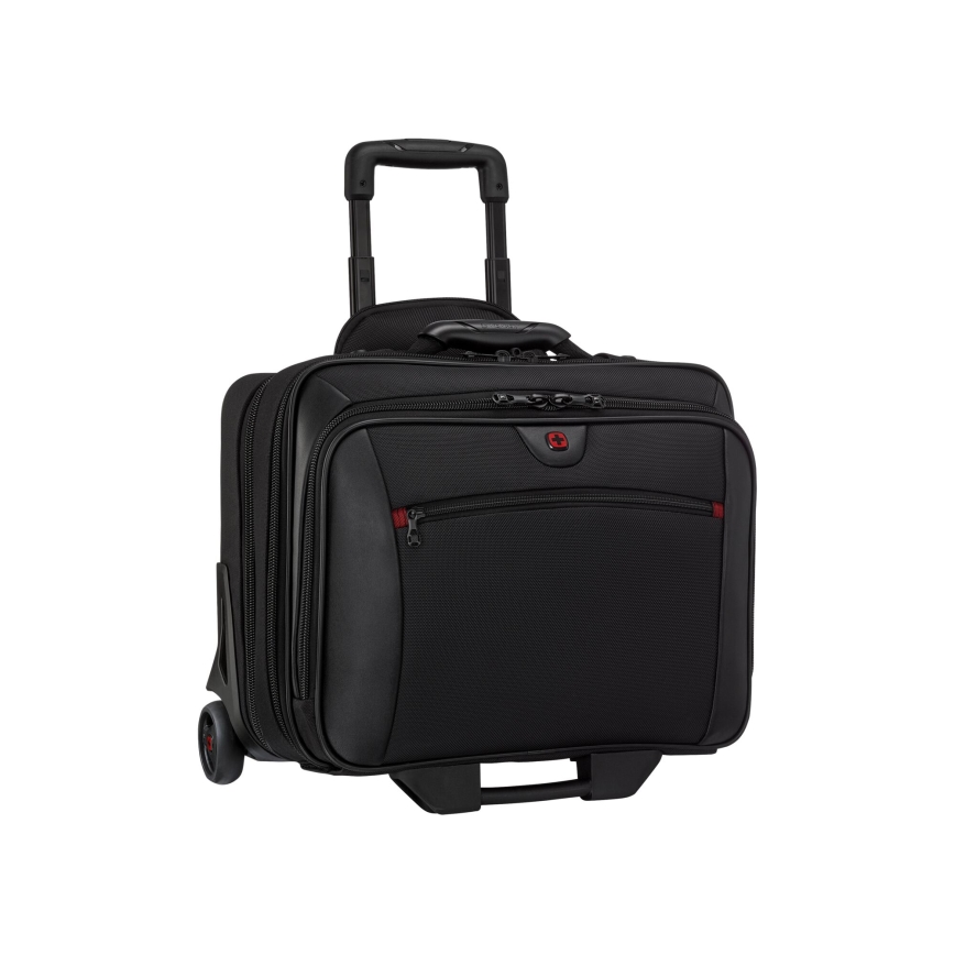 Wenger - Valise de voyage à roulettes 23 l 17" + sacoche pour ordinateur portable 15,4" Potomac noir
