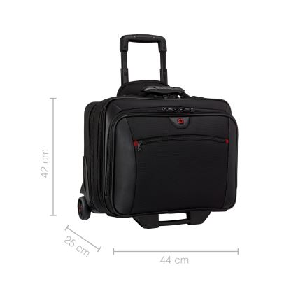 Wenger - Valise de voyage à roulettes 23 l 17" + sacoche pour ordinateur portable 15,4" Potomac noir