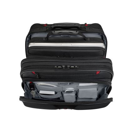 Wenger - Valise de voyage à roulettes 25 l 17" + sacoche pour ordinateur portable 15,6" Patriot noir