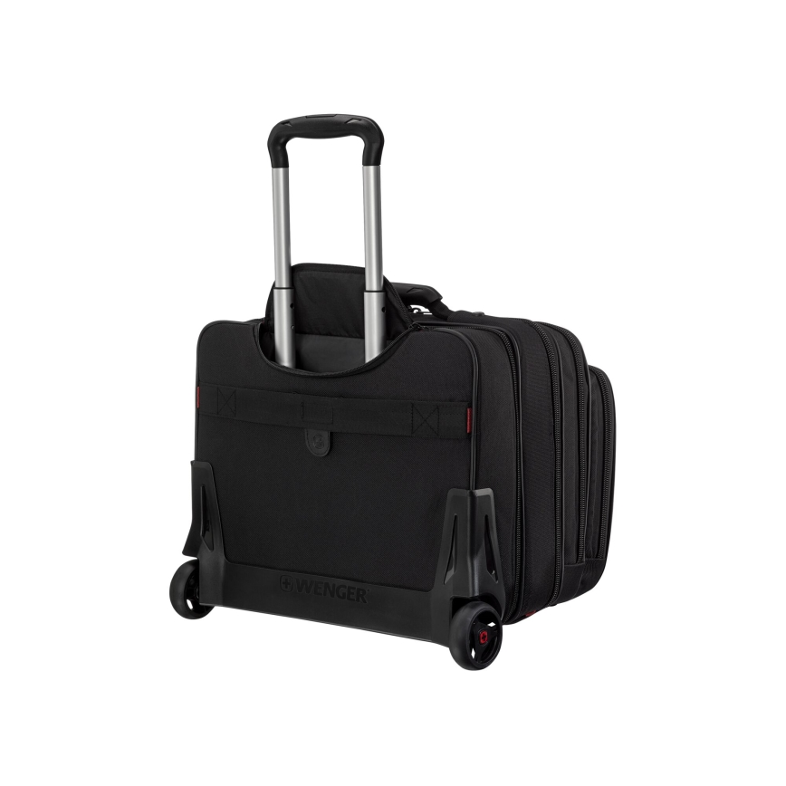 Wenger - Valise de voyage à roulettes 25 l 17" + sacoche pour ordinateur portable 15,6" Patriot noir