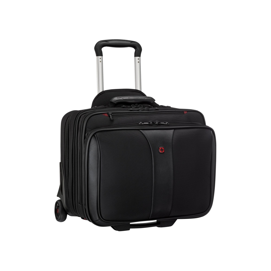 Wenger - Valise de voyage à roulettes 25 l 17" + sacoche pour ordinateur portable 15,6" Patriot noir