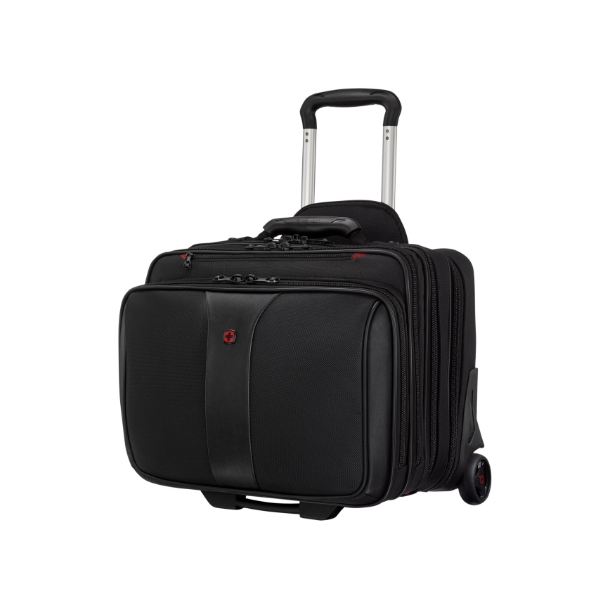 Wenger - Valise de voyage à roulettes 25 l 17" + sacoche pour ordinateur portable 15,6" Patriot noir