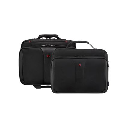 Wenger - Valise de voyage à roulettes 25 l 17" + sacoche pour ordinateur portable 15,6" Patriot noir