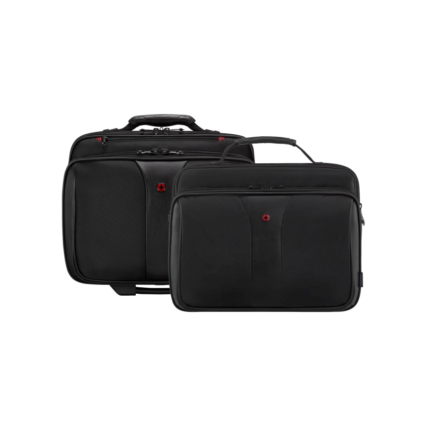 Wenger - Valise de voyage à roulettes 25 l 17" + sacoche pour ordinateur portable 15,6" Patriot noir